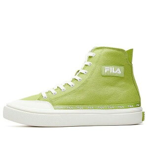 FILA �t�B�� ���f�B�[�X �X�j�[�J�[ �y(WMNS) FILA Strada Mid-top Canvas Shoes Green/White F12W034412FGO�z �T�C�Y US_5.5(22.5cm)