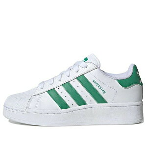 adidas �A�f�B�_�X ���f�B�[�X �X�j�[�J�[ �y(WMNS) adidas Originals Superstar XLG Shoes 'Cloud White Semi Court Green' IF3002�z �T�C�Y US_7(24.0cm)