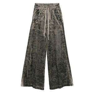 ���b�N�I�E�G���X �����Y �J�W���A���p���c �{�g���X Crackled-effect zip trousers Black