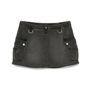 �R�y���j ���f�B�[�X �X�J�[�g �{�g���X Denim cargo mini skirt Grey