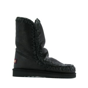 ���E ���f�B�[�X �u�[�c �V���[�Y Stitch detail snow boots Black