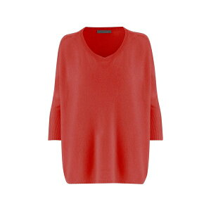 �A�����[�h ���f�B�[�X �j�b�g&�Z�[�^�[ �A�E�^�[ V-neck ribbed sweater Red