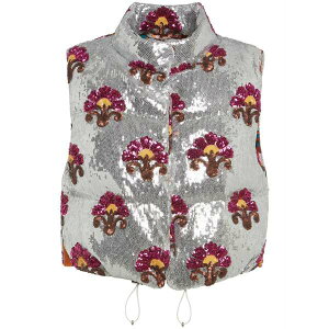 ���E�_�u���E�W�F�C ���f�B�[�X �R�[�g �A�E�^�[ Bonbon sequin-embellished gilet Grey