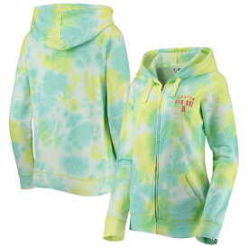 ニューエラ レディース パーカー・スウェットシャツ アウター Boston Red Sox New Era Women's TieDye FullZip Hoodie White