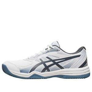ASICS �A�V�b�N�X �����Y �X�j�[�J�[ �yASICS Court Slide 3 Clay 'White Steel Blue' 1041A389-100�z �T�C�Y US_8.5(26.5cm)