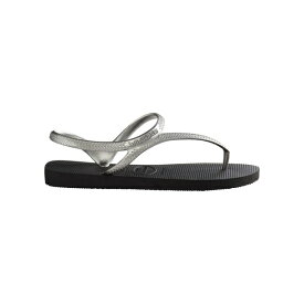 【送料無料】 ハワイアナス レディース サンダル シューズ Urban Flip Flop Black/Silver