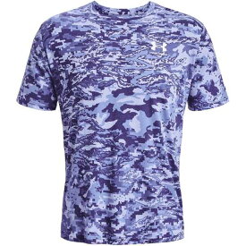 【送料無料】 アンダーアーマー メンズ Tシャツ トップス ABC Camo Short Sleeve T Shirt Mens Sonar Blue