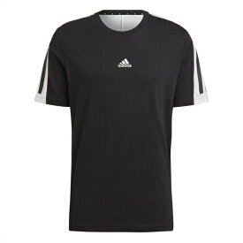 【送料無料】 アディダス メンズ Tシャツ トップス 3 Stripe T Shirt Mens Black
