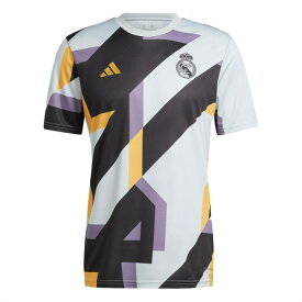 【送料無料】 アディダス メンズ Tシャツ トップス Real Madrid Pre Match Shirt 2023 2024 Adults Wonder Silver