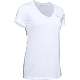 【送料無料】 アンダーアーマー レディース Tシャツ トップス Tech Solid T Shirt Ladies White