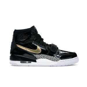 Jordan �W���[�_�� �����Y �X�j�[�J�[ �yJordan Legacy 312 Black Gold Patent�z �T�C�Y US_10.5(28.5cm) Black/Metallic Gold-White