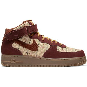 Nike iCL Y Xj[J[ yNike Air Force 1 Mid Plaid Brownz TCY US_12(30.0cm) Gum Dark Brown/Bronze Eclipse/Light British Tan/Noble Red