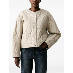 �}���R�|�[�� ���f�B�[�X �W���P�b�g���u���]�� �A�E�^�[ Quilted drop-shoulder jacket Neutrals