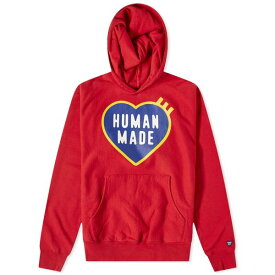 ヒューマンメイド メンズ パーカー・スウェットシャツ アウター Human Made Heart Logo Hoodie Red