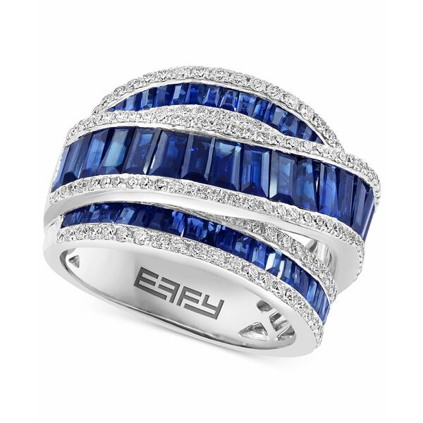 エフィー コレクション レディース リング アクセサリー EFFYreg; Sapphire (3-3 ct.  Diamond (3 ct. Ring in 14k White Gold Sapphire