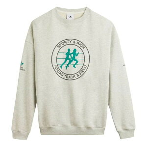 adidas �A�f�B�_�X ���f�B�[�X �X�j�[�J�[ �y(WMNS) adidas x Sporty & Rich Sweatshirt 'Gray' KA0719�z �T�C�Y US_W_S