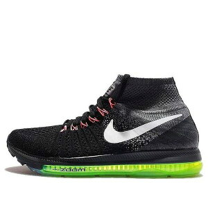 Nike �i�C�L ���f�B�[�X �X�j�[�J�[ �y(WMNS) Nike Zoom ALL OUT Flyknit 'Black White Green' 845361-002�z �T�C�Y US_5(22.0cm)