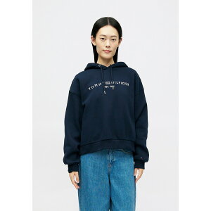 g~[ qtBK[ fB[X p[J[EXEFbgVc AE^[ LOGO HOODIE - Sweatshirt - dark night navy