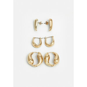 �W�� ���f�B�[�X �s�A�X���C�������O �A�N�Z�T���[ 3 PACK - Earrings - shiny gold-coloured