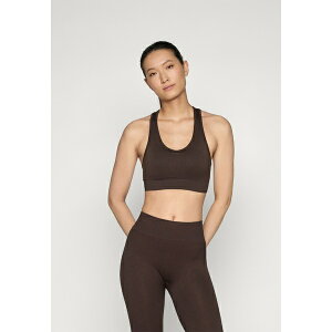 I[vC fB[X tBbglX X|[c ONPDAISY-2 SEAM BRA - Medium support sports bra - chocolate torte