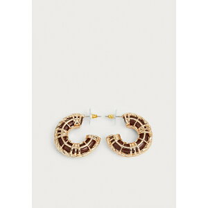 �A���h ���f�B�[�X �s�A�X���C�������O �A�N�Z�T���[ CAGEDHOOP - Earrings - other brown