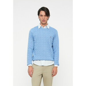 �g�~�[ �q���t�B�K�[ �����Y �j�b�g&�Z�[�^�[ �A�E�^�[ CLASSIC CABLE CREW NECK - Jumper - well water