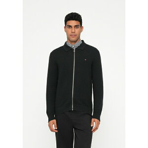 �g�~�[ �q���t�B�K�[ �����Y �j�b�g&�Z�[�^�[ �A�E�^�[ SEASONAL STRUCTURE ZIP THRU - Cardigan - black