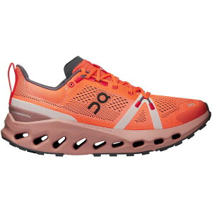 On �I�� ���f�B�[�X �X�j�[�J�[ �yOn Running Cloudsurfer Trail Flame Dustrose (Women's)�z �T�C�Y US_6.5(23.5cm) Flame/Dustrose