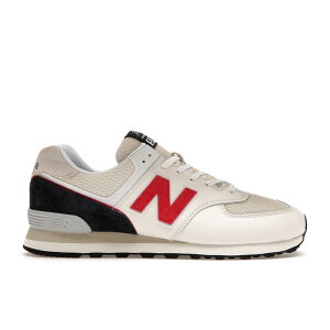New Balance �j���[�o�����X �����Y �X�j�[�J�[ �yNew Balance 574 White Red Navy�z �T�C�Y US_10.5(28.5cm) White/Light Grey/Red/Navy