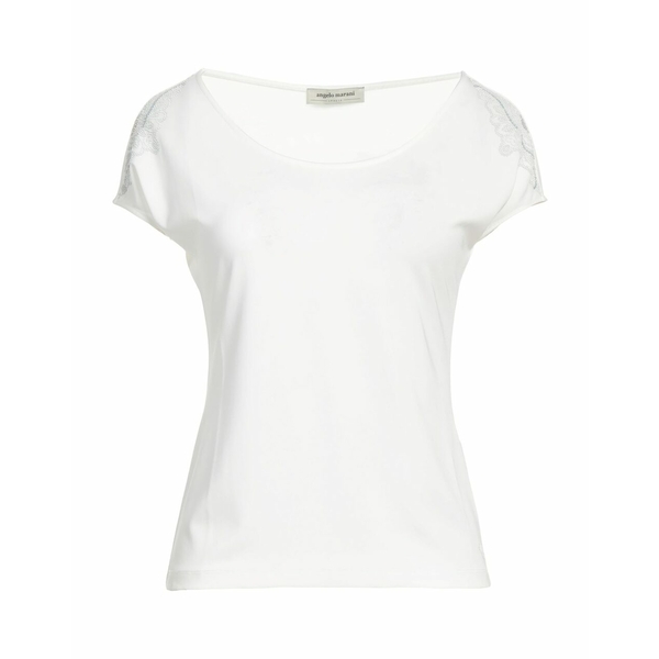 【送料無料】 アンジェロマラニー レディース Tシャツ トップス T-shirts White