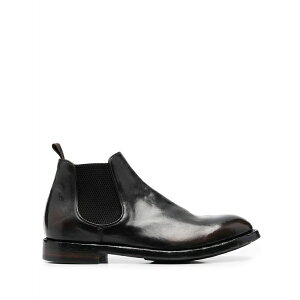 �I�t�B�`�[�l �N���G�C�e�B�u �����Y �u�[�c �V���[�Y Elasticated-panel leather boots Brown