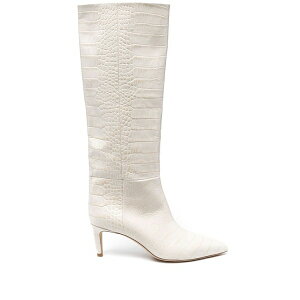 �p���e�L�T�X ���f�B�[�X �u�[�c �V���[�Y Croc-effect stiletto boots White