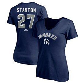 ファナティクス レディース Tシャツ トップス New York Yankees Fanatics Branded Women's Personalized Winning Streak Name & Number VNeck TShirt Stanton,Giancarlo-27