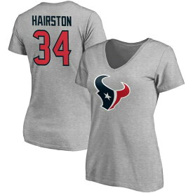 ファナティクス レディース Tシャツ トップス Houston Texans Fanatics Branded Women's Team Authentic Custom VNeck TShirt Hairston,Troy-34