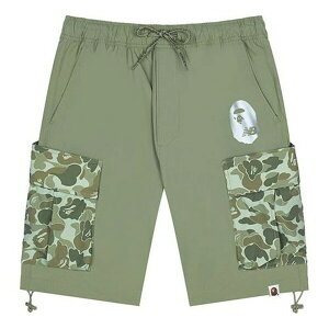 New Balance j[oX Y Xj[J[ yNew Balance x A Bathing Ape Relaxed Fit Shorts 'Green White' BASP6000-GRXz TCY US_M_M