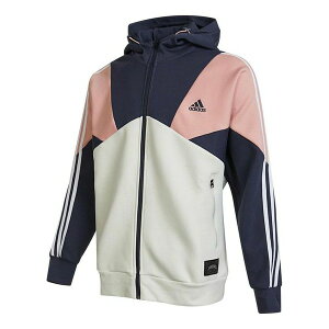adidas AfB_X Y Xj[J[ yMen's adidas Logo Printing Contrasting Colors Color Block Hooded Jacket Autumn Multicolor HE7470z TCY US_M_XL