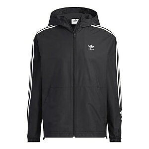 adidas AfB_X Y Xj[J[ yadidas Adicolor 3-stripes Windbreaker Full Zip Jacket 'Black' IK8673z TCY US_M_XS