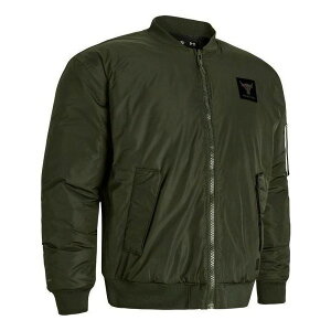 Under Armour A_[A[}[ Y Xj[J[ yUnder Armour Project Rock Bomber Jacket 'Green' 1382278-390z TCY US_M_XL