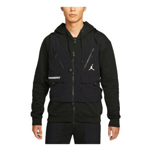 Air Jordan W[_ Y Xj[J[ yAir Jordan Multiple Pockets Solid Color Logo Detachable Fleece Lined Hooded Jacket Black DC9582-010z TCY US_M_L