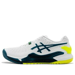 ASICS �A�V�b�N�X �����Y �X�j�[�J�[ �yASICS Gel-Resolution 9 'White Restful Teal' 1041A330-101�z �T�C�Y US_8.5(26.5cm)