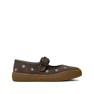 �J���y�[�� ���f�B�[�X �T���_�� �V���[�Y peu terreno floral buckle ballet flats Brown