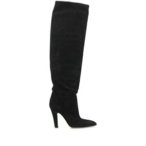 �p���e�L�T�X ���f�B�[�X �u�[�c �V���[�Y 100mm elsa pointed-toe over-the-knee boots Black