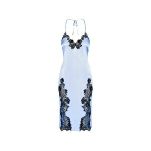 �t���[�f���}�[�� ���f�B�[�X �����s�[�X �g�b�v�X Juliet lace-detail slip midi dress Blue