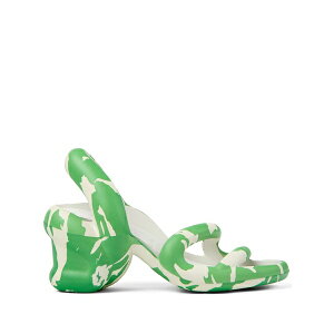 �J���y�[�� ���f�B�[�X �T���_�� �V���[�Y Korabah 80mm two-tone sandals Green