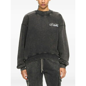 �I�t�z���C�g ���f�B�[�X �j�b�g&�Z�[�^�[ �A�E�^�[ Off marker sweatshirt Grey