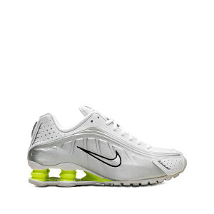 �i�C�L ���f�B�[�X �X�j�[�J�[ �V���[�Y Shox r4 white/metallic silver/volt sneakers White