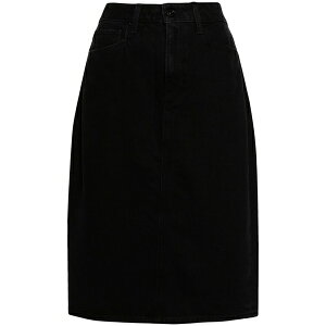 �y�C�W ���f�B�[�X �X�J�[�g �{�g���X Siren denim midi skirt Black
