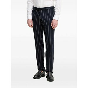 �x�l�g�� �����Y �J�W���A���p���c �{�g���X Pinstripe-pattern trousers Blue