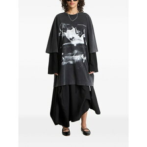 �I�t�z���C�g ���f�B�[�X �����s�[�X �g�b�v�X Dreaming narciso graphic-print mini t-shirt dress Black