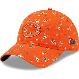 ニューエラ レディース 帽子 アクセサリー Chicago Bears New Era Women's Floral 9TWENTY Adjustable Hat Orange